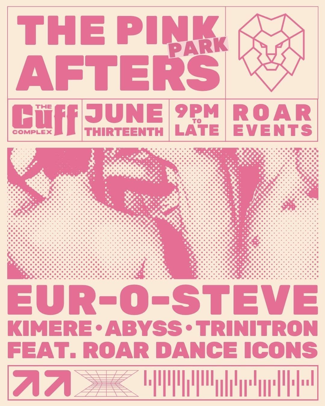 The Pink Afters poster with DJ and event information